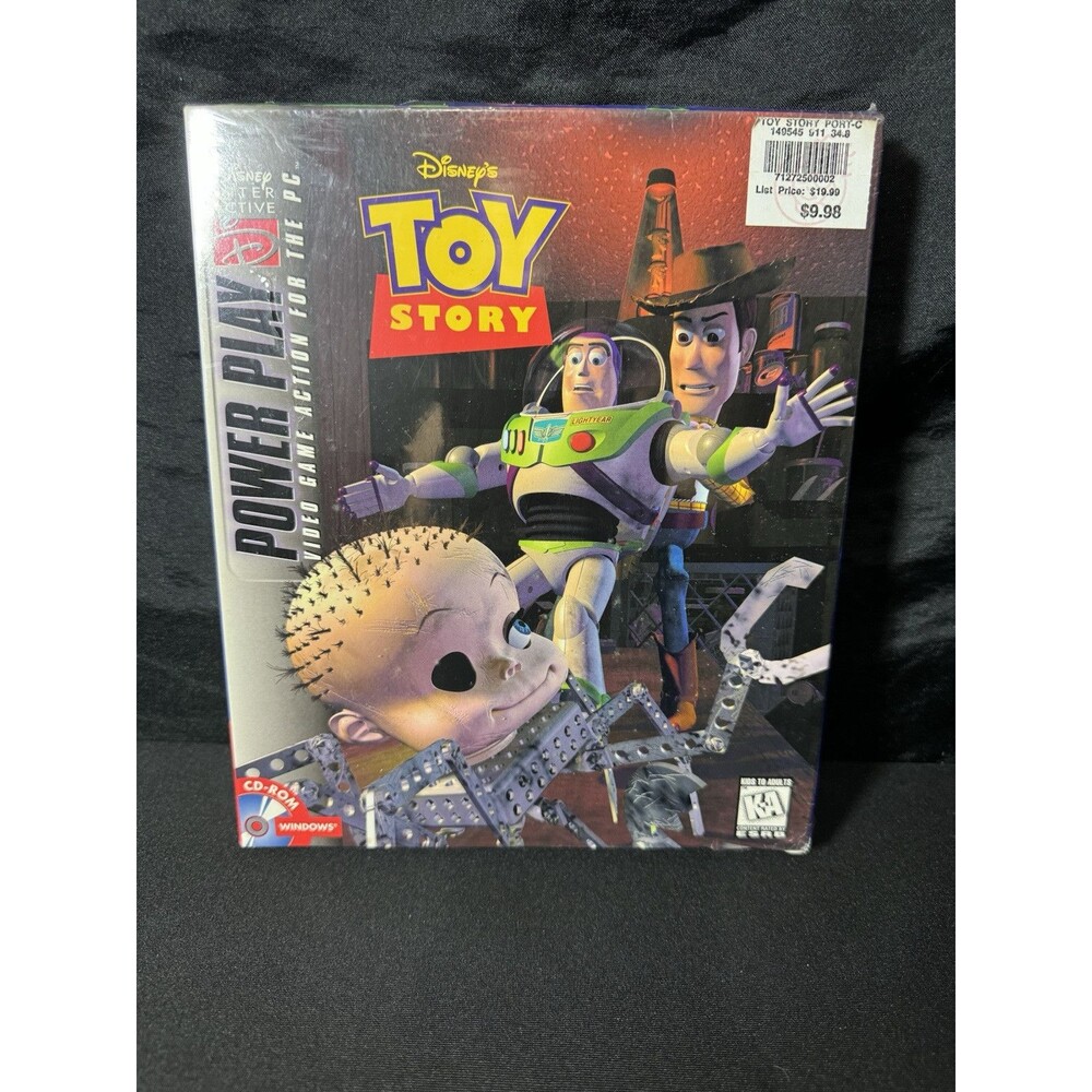 Disney' Toy Story Windows PC CD Rom Big Box Factory  New Power Play